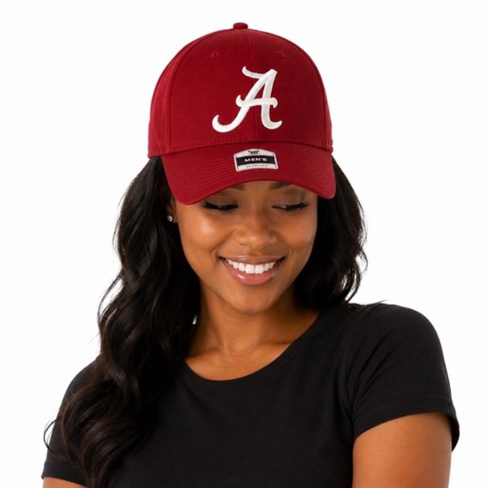 Fan Favorite Alabama Crimson Tide Hat Crimson Red Adjustable SEC Roll Tide 78-03